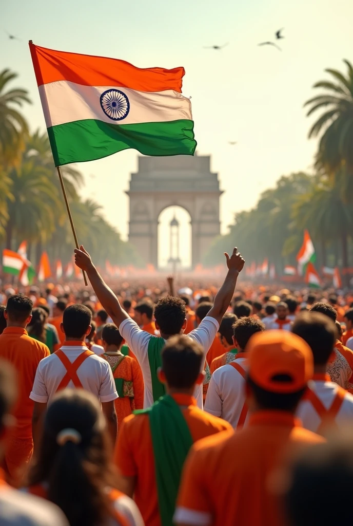 creat a photo of indian independance on 78th independence day.