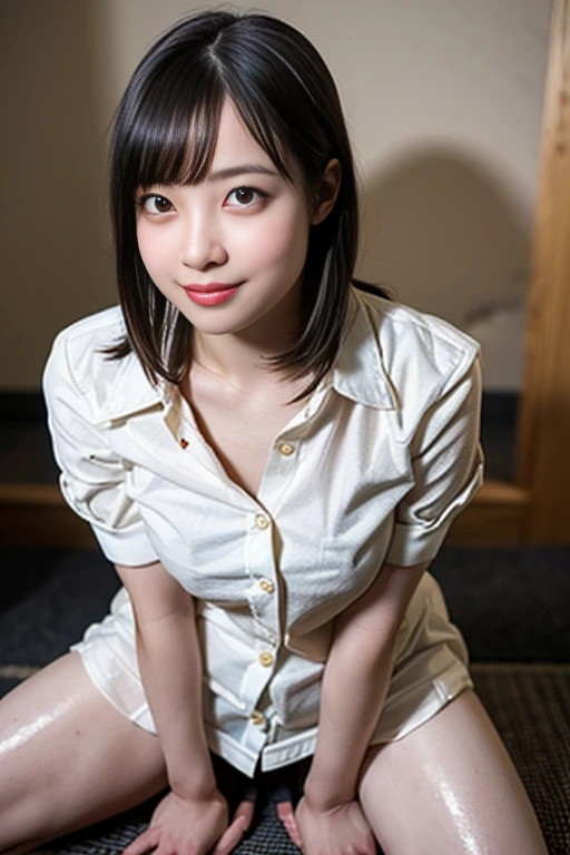 moaning in pain, feeling pain, tears flowing, pain, crying in pain, crying, wet with tears, following pain, moaning in pain, frown of pain, top quality, masterpiece, super high res,(Photorealistic:1.4), highly detailed, professional lighting smile, masterpiece,top quality Japanese Girl_Woman: 1.1,(Low Angle), Low Angle, Taken from Floor, High Definition,(Japanese Girl_Woman: 1.1),Japanese, Top half wearing white cutter shirt, cutter shirt very wet, nipples showing through cutter shirt, vagina visible, pubic hair black, legs spread wide, vibrator in pussy,(Attractive) (Attractive Japanese woman), ((very detailed face, detailed lips, squinting eyes, double eyelids), ((a girl)), vagina fully visible, skin showing, sexual expression, , legs spread wide, (((spreading vaginal vestibule with fingers to show))),,vagina fully visible, female genitalia wet and shiny, female genitalia wet and shiny, female genitalia fully visible, female genitalia wet and shiny, female genitalia wet and shiny Genitals are wet and shiny, ((only one)),,Vagina fully visible, Pubic hair black, (((your ))), ((open your legs)),,Vagina fully visible, ((one)),,Very detailed, Octane rendering, Legs open, Crouching, Vagina exposed