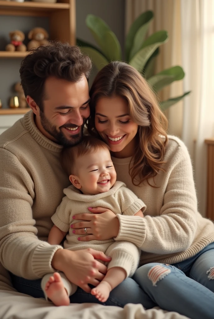 Both lived happily with the child.