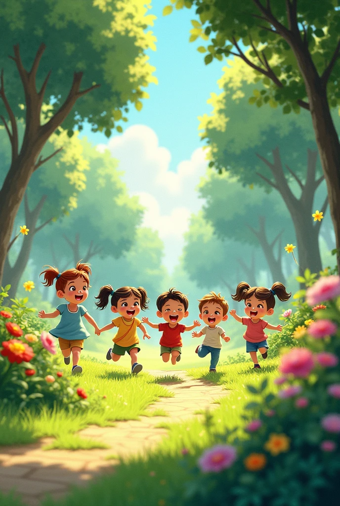 Children playing in the park
