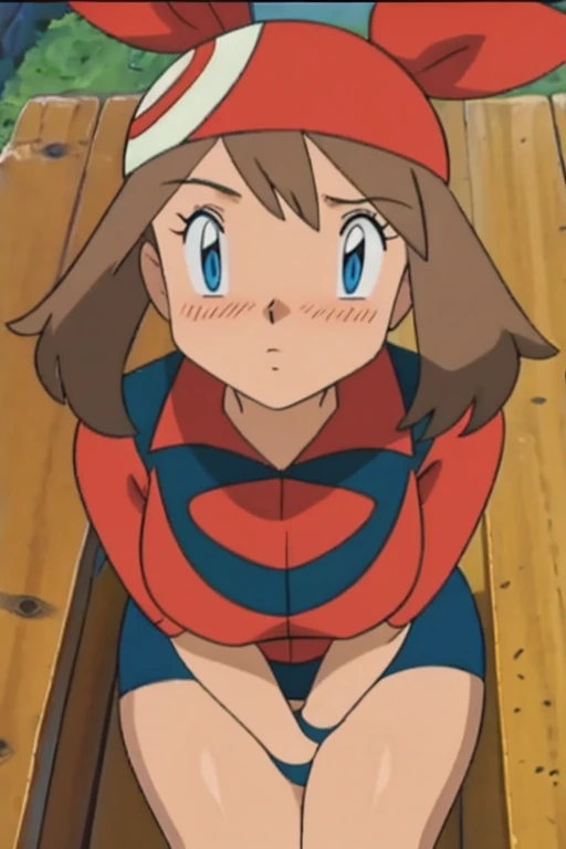 Big chest, chest, Tongue out, whole body,Thighs,accurate, Light blush, Large Breasts, sitting,Looking up,舐める