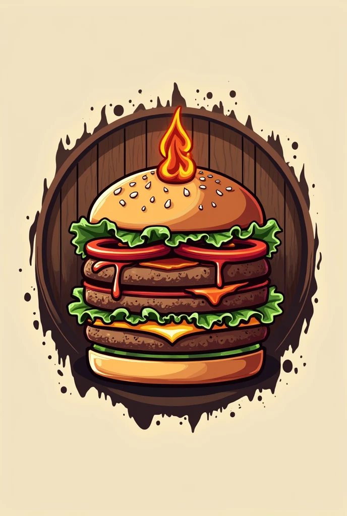 Logo burger joint , barbecue burger
