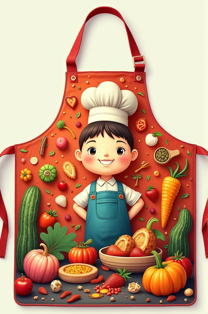 Drawing an apron for a food festival