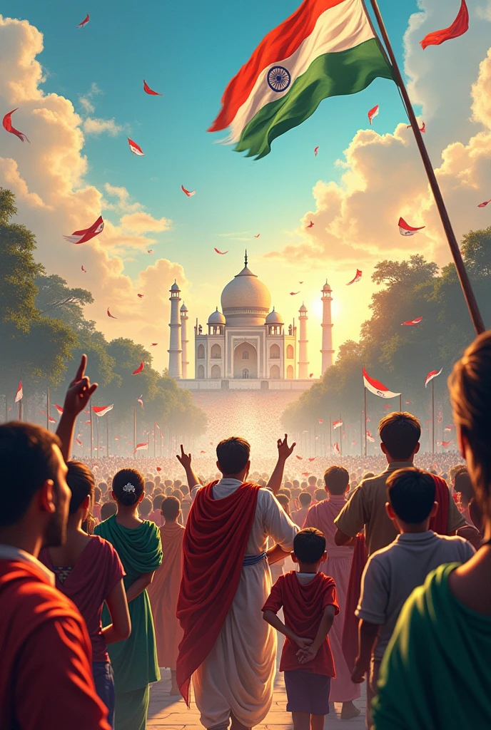 Create a independence day wishes by Dr. Dinesha H E