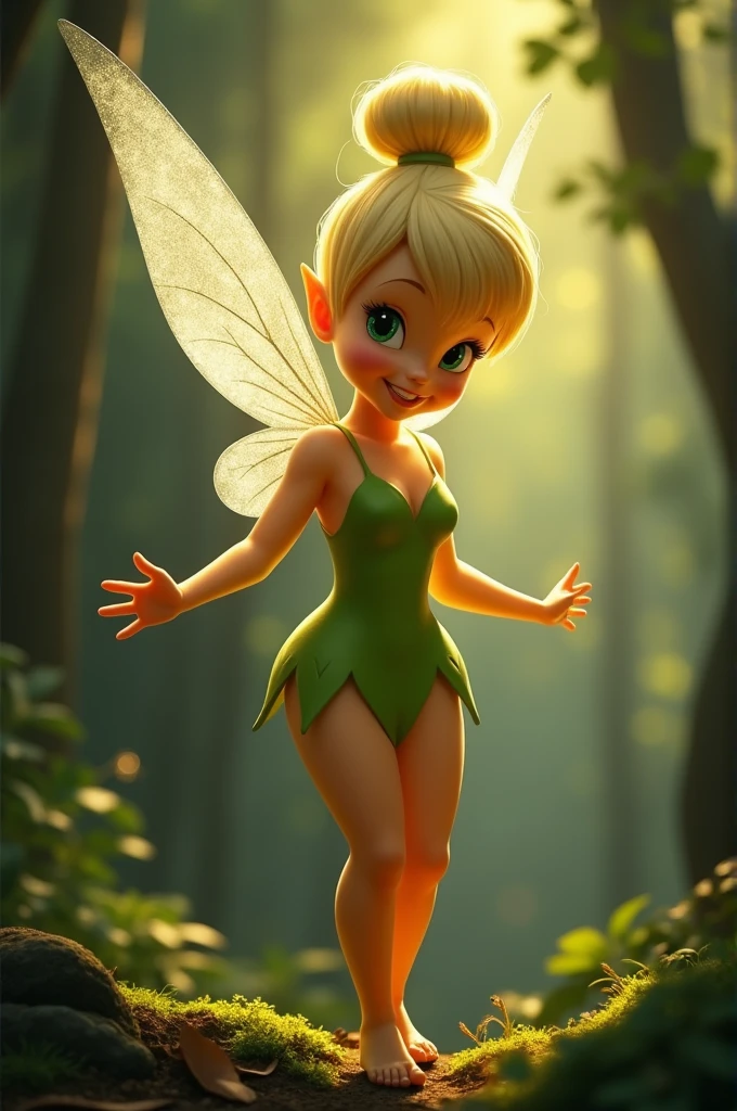 Make an image of Tinkerbell naked