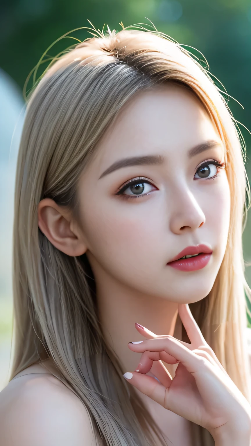 High quality work,Realistic works,The most premium graphics,8K HD CG ทำงาน,High quality graphics,High-resolution and exquisite CG work,10x pixels,Very detailed details:1.1,Advanced technical details:1.1Realistic photo effects,light effectภายใน:1.5,Soft, natural light:1.5. light effect(light effectเสมือนจริง:1.8),Ultra high resolution,shining dress,long shiny hair,silver hair,Transparent Hair,Highly detailed hair(Quality hair details:1.1)Clear eyes,Double eyelids look good.,Sharp eye makeup, Create beautiful eyelashes., Thin eyebrows, Highly detailed eyes,high nose, cute red lips, rosy cheeks, With delicate makeup on her face , beautiful face, The face shape is perfectly proportioned.,(Advanced facial details:1.1) nsfw masterpiece photography that captures the essence of a dream experienced by a stunning Caucasian woman., A perfectly detailed face., realistic pores, sharp eyes, (Slippery nipples), revealing dress, She was shrouded in smoke that transformed into surreal butterflies around her., in a dream, She finds herself in a magical landscape filled with bright colors and surreal elements., The atmosphere is dreamy and ethereal., with soft lighting illuminating the scene, Young women are seen as confident and glowing., Surrounded by symbols of her inspiration and inner strength., The overall mood of the image should create a sense of wonder., empowerment, and limitless possibilities, Complex lighting, Rim lights, (wind:1.3), ,women's artwork,Full dress up video,realism,Amazing cleavage,Today my eyes are very bright.