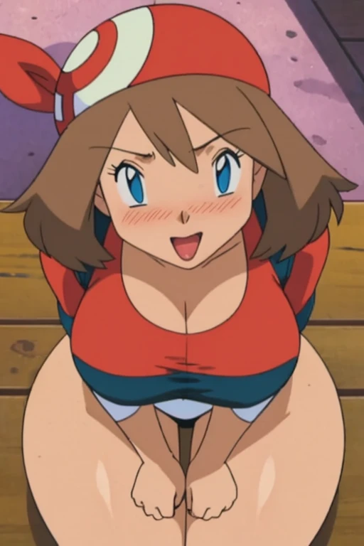 Big chest, chest, Tongue out, whole body,Thighs,accurate, Light blush, Large Breasts, sitting,Looking up,Lick,valley,Born as is,licking,Hold in mouth,Bodysuits