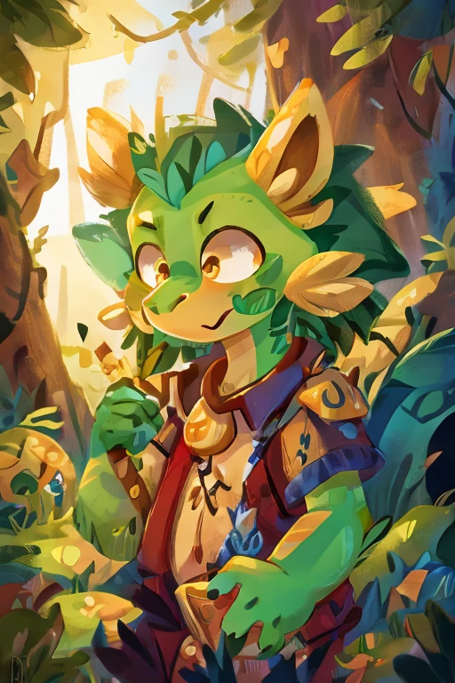 green dragon with golden eyes
