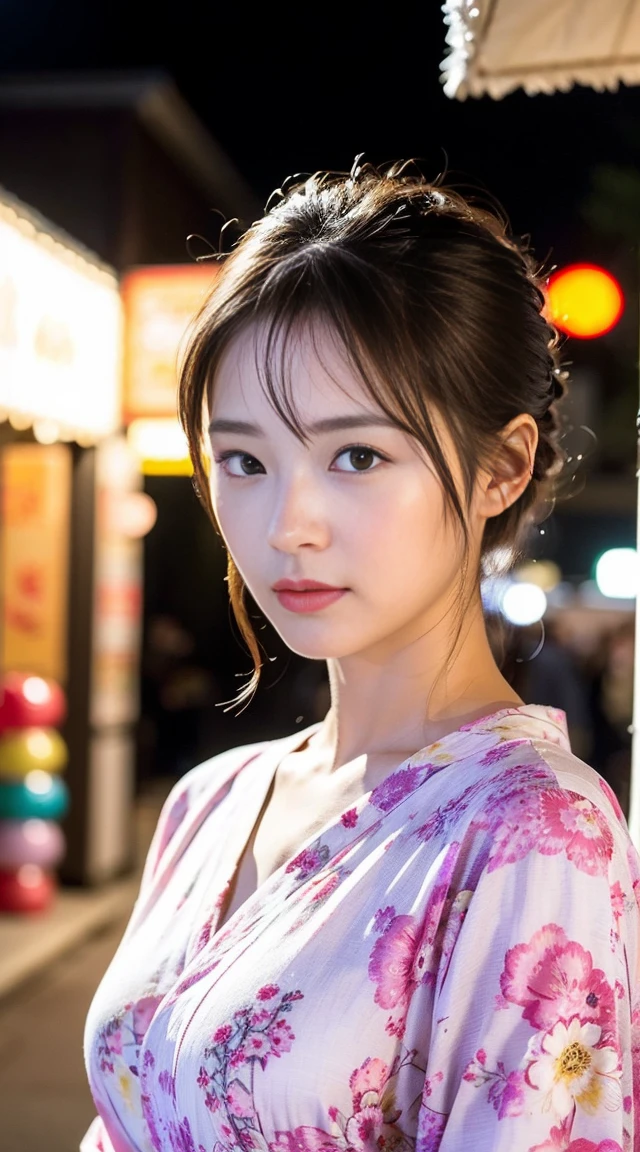 Dark brown hair、Light brown eyes、Japanese actress、 Lady、I am about 40 years old..、(Intricate details:1.2)、(Which is higher???:1.4)、 (Ultra-high resolution:1.2)、Ultra-high resolution、(Fine-tune)、(Detailed facial features)、Hmph、8k resolution、D cup size breasts、Long Hair、Hue、night、,Full body photo、firework、yukata、firework大会、日本のfirework、日本のyukata、band、Summer in Japan、yukata姿、Updo、Summer Japanese Clothing、