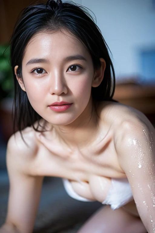 moaning in pain, feeling pain, tears flowing, pain, crying in pain, crying, wet with tears, following pain, moaning in pain, frown of pain, top quality, masterpiece, super high res,(Photorealistic:1.4), highly detailed, professional lighting smile, masterpiece,top quality Japanese Girl_Woman: 1.1,(Low Angle), Low Angle, Taken from Floor, High Definition,(Japanese Girl_Woman: 1.1),Japanese, Top half wearing white cutter shirt, cutter shirt very wet, nipples showing through cutter shirt, vagina visible, pubic hair black, legs spread wide, vibrator in pussy,(Attractive) (Attractive Japanese woman), ((very detailed face, detailed lips, squinting eyes, double eyelids), ((a girl)), vagina fully visible, skin showing, sexual expression, , legs spread wide, (((spreading vaginal vestibule with fingers to show))),,vagina fully visible, female genitalia wet and shiny, female genitalia wet and shiny, female genitalia fully visible, female genitalia wet and shiny, female genitalia wet and shiny Genitals are wet and shiny, ((only one)),,Vagina fully visible, Pubic hair black, (((your ))), ((open your legs)),,Vagina fully visible, ((one)),,Very detailed, Octane rendering, Legs open, Crouching, Vagina exposed
