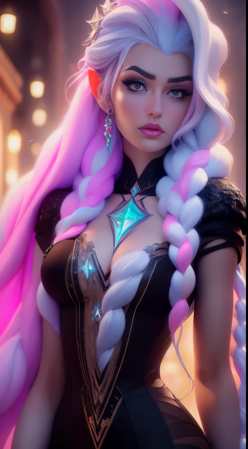 Elfgirl (rose quartz waifu SU-elsa waifu frozen Disney mezclando modelos .) (ultra fUSION of white and pink hair) Highly detailed CG unity 8k wallpaper, style shot, complex, High detail, dramatic, highest quality movie still image, Very detailed, masterpiece, Best Quality, character design, elsa, elsa from frozen,fusión Diamante Rosa (( dark style)), realistic and ultra detailed rendering style, natural light, sharp character design, (hard focus, 8k), (((Natural skin texture))), 8k textures, soft cinematic lighting, Adobe Lightroom, dark room, HdR, sophisticated, elegant, rich detail, Sharp focus appearance) )), calming tones, frenesí de detalles, intricate detail, Super detail, low contrast, Soft film Lighting, Muted colors, Exposure Mix, HdR, Desteñir, 35mm, f/1.4, THEY ARE LIKE THIS, f16, 25 sec.