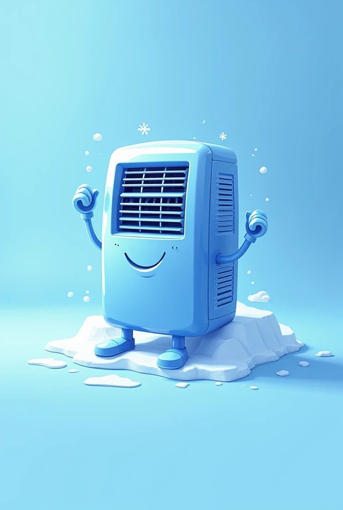 An air conditioner logo with an ideal cool name
