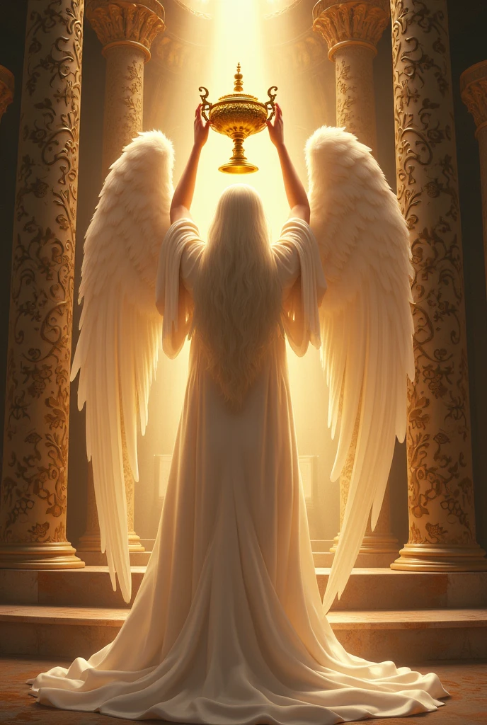 "Another angel then came and stood at the altar, with a golden censer;