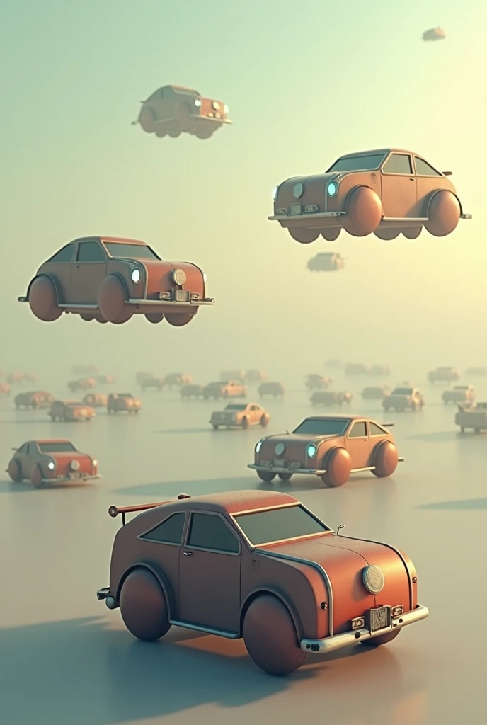 Many gasoline floats for cars