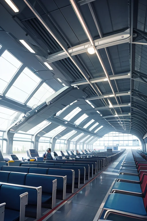 Futuristic airport
