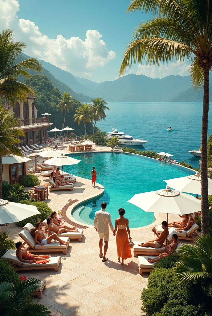 Rich people vacation
