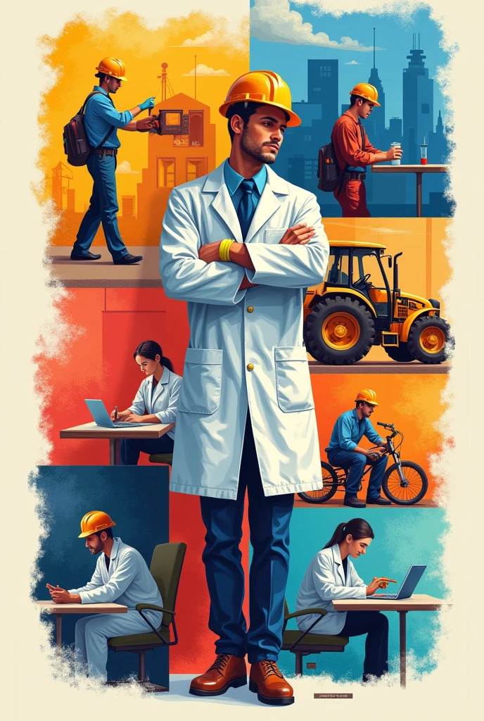 Create a poster about professional vocations