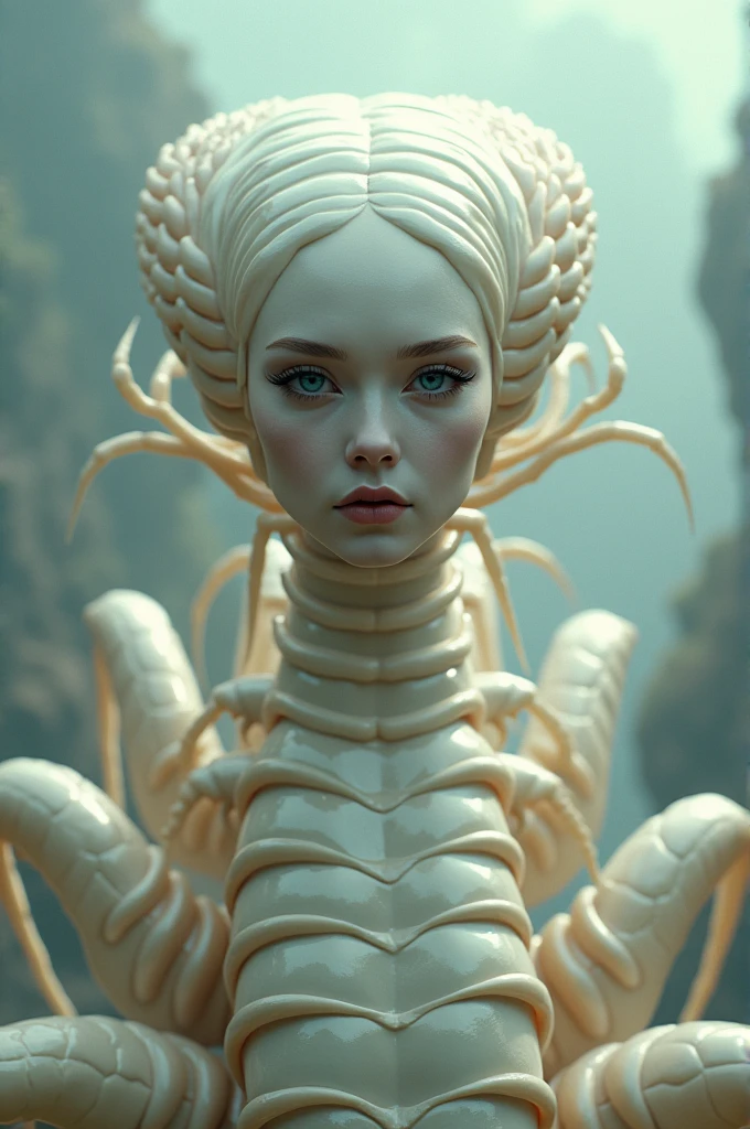 in (medium full shot:4.1) of 5characters from (slave girls from beyond infinity), inspired by Hans Bellmer and Heavy Metal Magazine, Cyberpunk apocalypse in chaotic world, stalenhag, metal album cover, gwar, lizard, monsters and robots, wayne barlowe pierre pellegrini, retro sci fi, very detailed body, moody, epic, shot on Kodak Vision3, (intricate details), (hyperdetailed:2.5), 8k hdr, high detailed, lot of detailed, high quality, soft (cinematic:3.1) light, dramatic atmosphere, atmospheric pespective