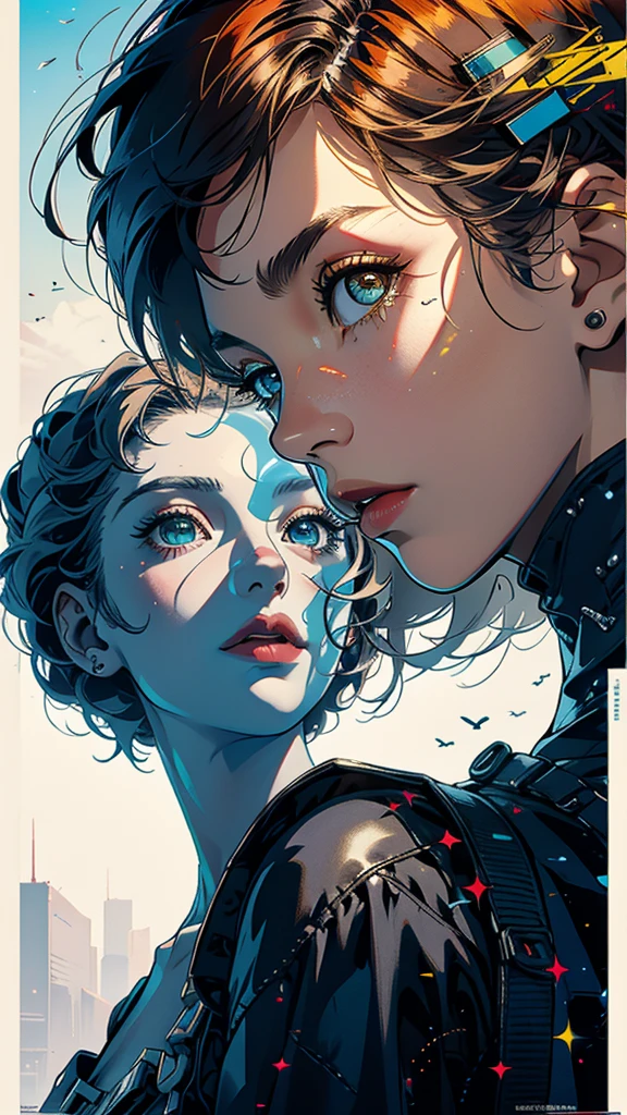 (((masterpiece, highest quality))),(((solo:1.2))),(((1girl:1.2))),32k wallpaper, very detailed, poster, vintage science fiction,(((((geometric cinematic movie poster))))), (bauhaus), shape,(((abstract))),(mid century modern),movie poster,(((((portfolio))))),(((((Close-up))))),(((((bust up))))),((((more various angle)))),(((highlight))),Vast landscape,((((heterochromia)))),(((complete. detailed face))),(((Extremely talented))),(((most complecated machine))),((Overall colorfully)),