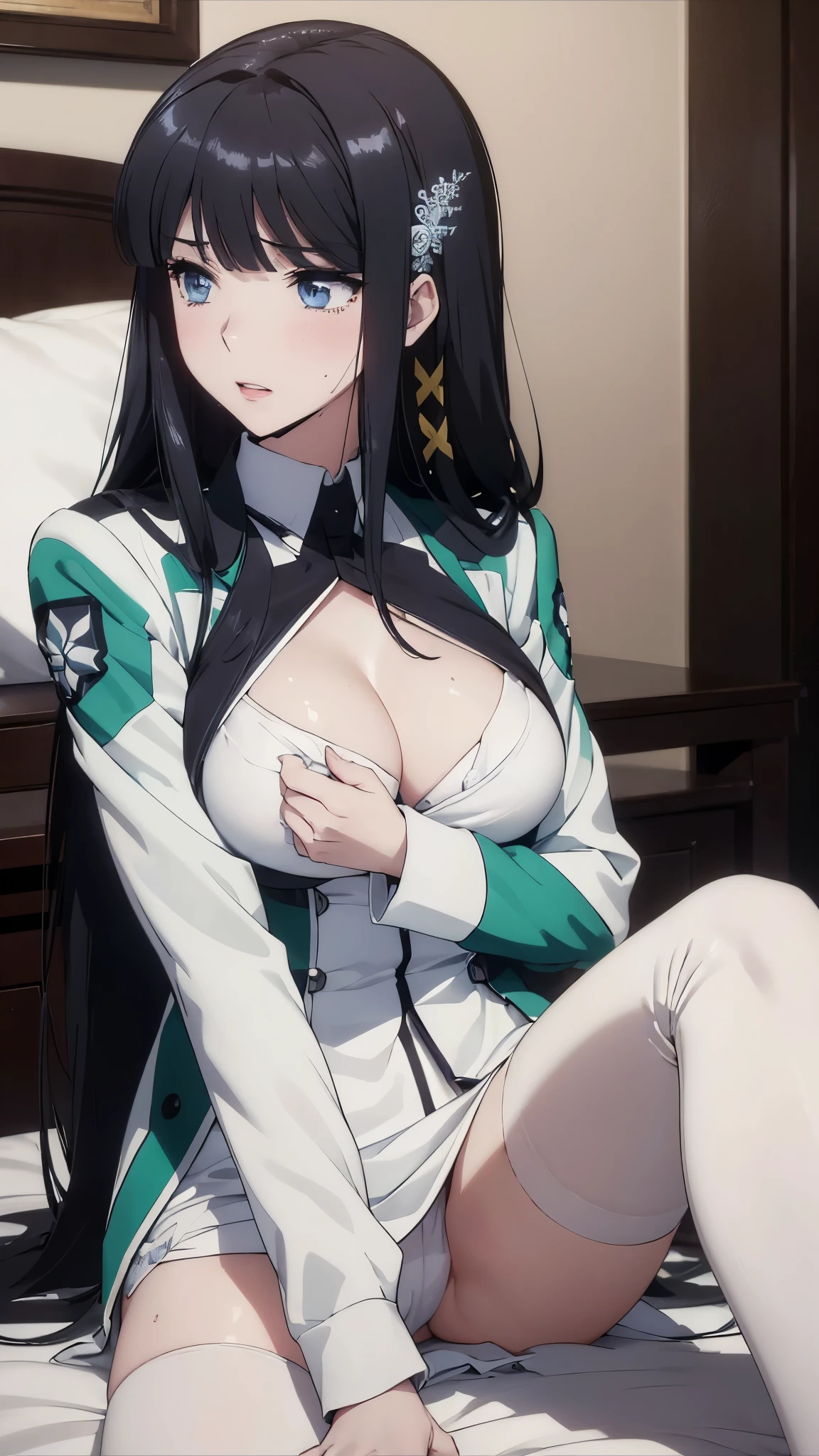 SVIP Limited Time Discount 20%off Try Now
SeaArt Bot
Txt2Img
Default
10:43:21
13日後に期限切れ
1 personの, alone, masterpiece, Highest quality, The Irregular at Magic High School, Miyuki Shiba, Shiba Miyuki, Iris, blue eyes, tsurime, eyelash, Black Hair, Long Hair, Hime cut, Straight hair, Blunt bangs, blunt end, Side Lock, hair ornaments, snowflake hair ornaments,High School Uniform, dress, white dress, collared dress, Jacket, green Jacket, cropped Jacket, open Jacket, Long sleeve, Large Breasts, (masterpiece: 1.3), (Maximum resolution: 1.2), (Ultra High Definition TV: 1.2), Cinematic Light, 8k resolution, Detailed facial features , (Sharp focus: 1.2), (Focus on the face:1.2),Perfect Style, Beautiful Face, Acura, Anatomically correct, Highly detailed face and skin texture, Beautiful Eyes,Beautiful Eyes, Thin eyebrows, Natural Cheeks, Glowing Skin, Fair skin: 1.2, (Glossy Lips: 1.4),、 (Embarrassed look: 1.2),Highly detailed face and skin texture, Natural Cheeks, , Glossy Lips: 1.4,Perfect Style、Cleavage、Soft Breasts、(Semen on chest:1.6)(Cum on thighs 1.5)、 Sperm on tongue、Drenched in sweat、Wet clothes、blush、A humiliating look、Anxious expression、Frightened expression、Embarrassed look、Glare、anger、sorrow、tears、Open your knees、Spread your legs、 White underwear、Disheveled clothes、sweating、Thin underwear、18-year-old、 clear, A clean-cut woman,1 person、 Upward-facing chest, Black Hair、blue eyes、Beautiful Eyes、Torn clothing、masturbation behavior、At the bed、(On my back、At the bedLying down、Lying down、White sheets:1.7)、avert your eyes、Straight Long Hair