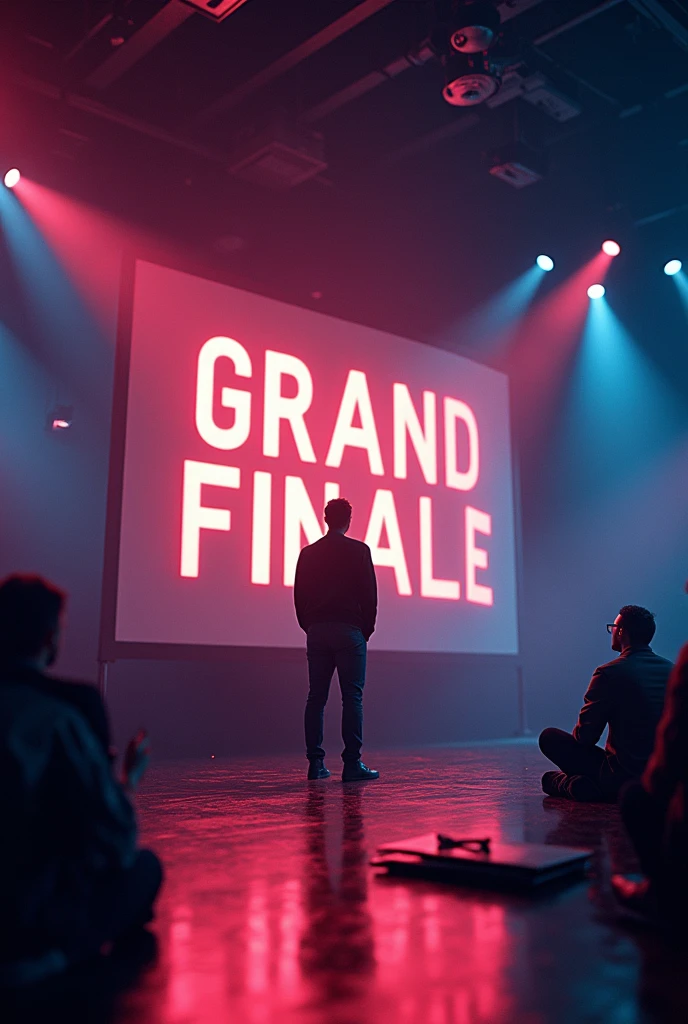 Make a gif for the ending of a presentation with a slide 