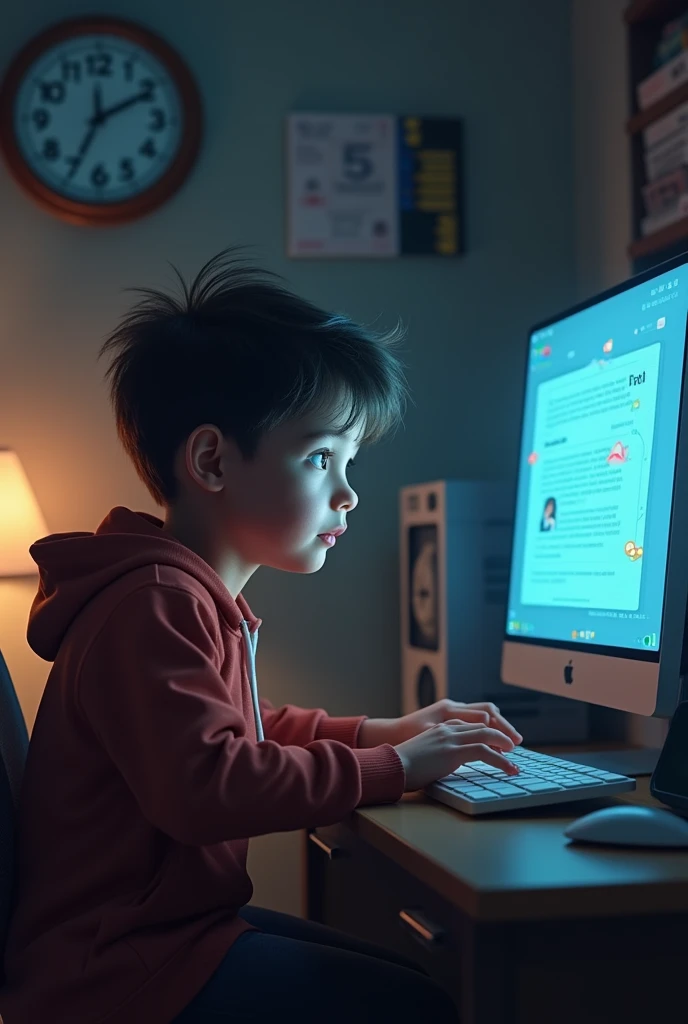 A person using a computer that connects to the internet for the first time 