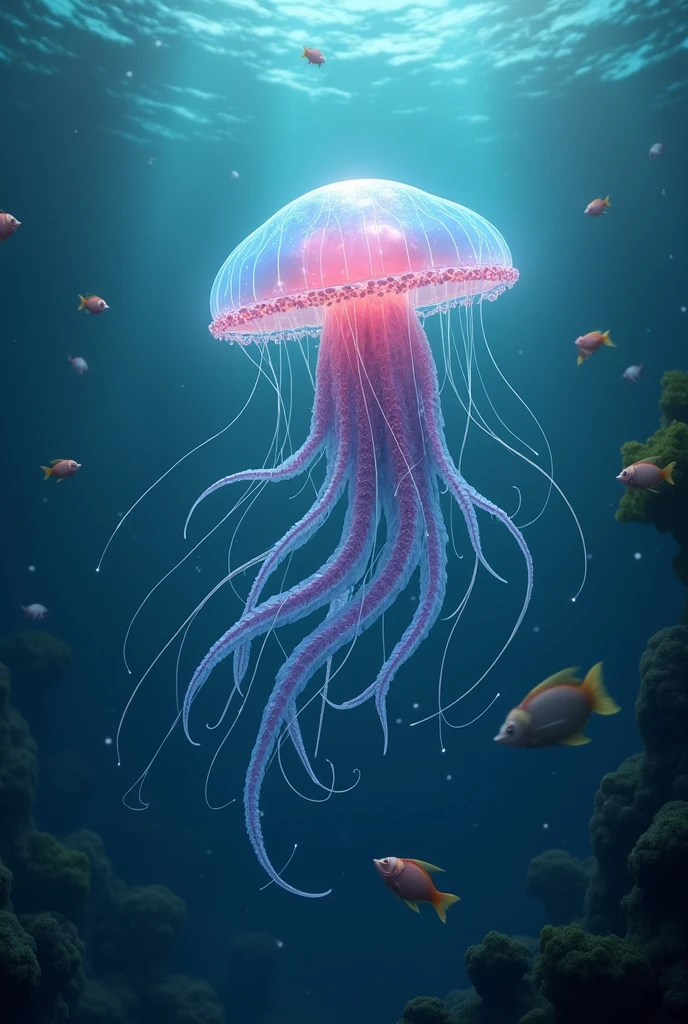 Combine a jellyfish with an octopus