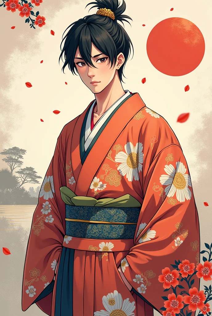 Man
Japanes,yukata、anime、Manga style