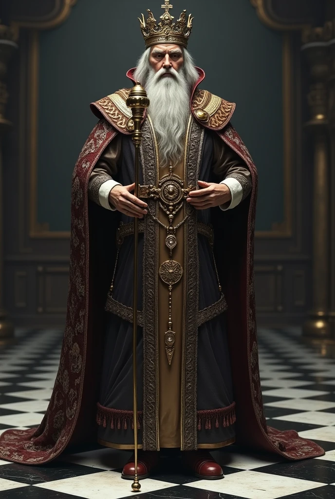 Make me an image of a king on the chessboard less than 5mb