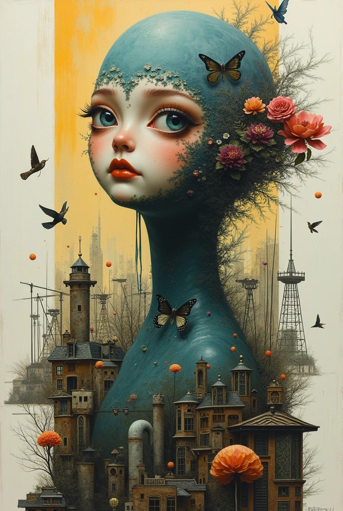 ((Cursed city. forgotten, gloomy)), terrible shadows in this city. An artistic masterpiece. Beautiful face shape with ideal anatomy (In the style of primitivism. David Martiashvili. Sven37. Peter Elson, Ryohei Hase, Rafael Sanzio, Pino Daeni, Ray Caesar). Thematic Art of Life (Conceptual Art) (NFT Exclusive) (Fauve Works) Visual poetry transcends traditional boundaries and embraces the dynamic interplay of creativity and technology, dripping paint,