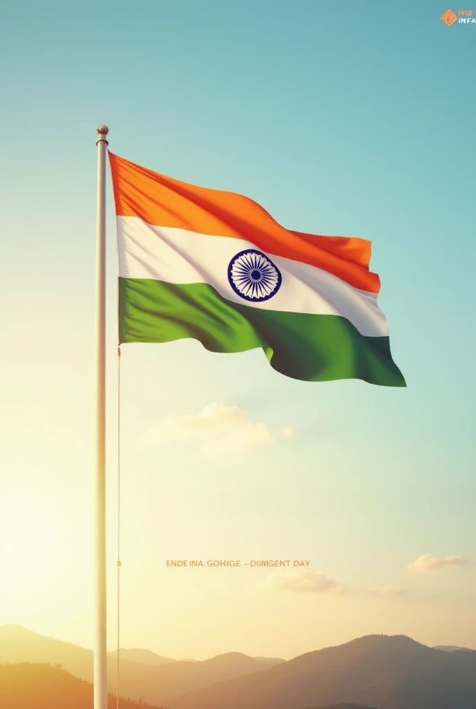 Create a whatsapp dp for wishing indipendence day by company diamond infra engeneering private limited