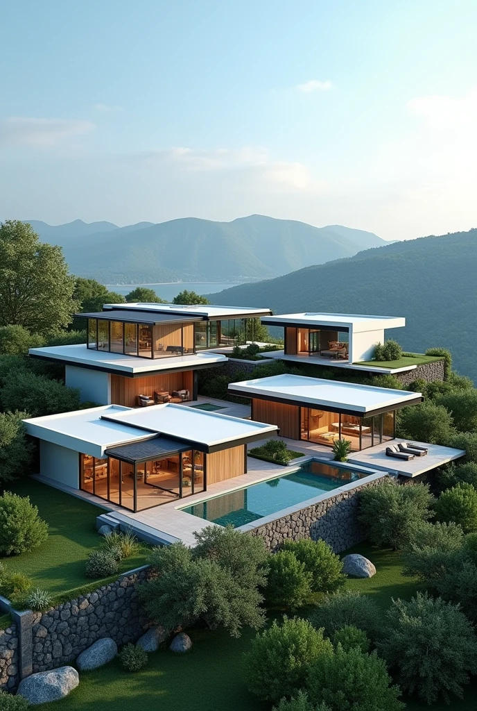 CREATE a Facebook cover featuring modern houses for a real estate page