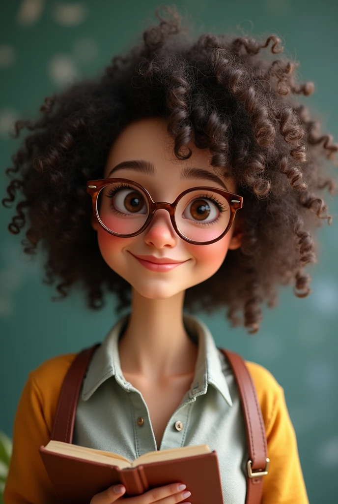 Hair curly teacher