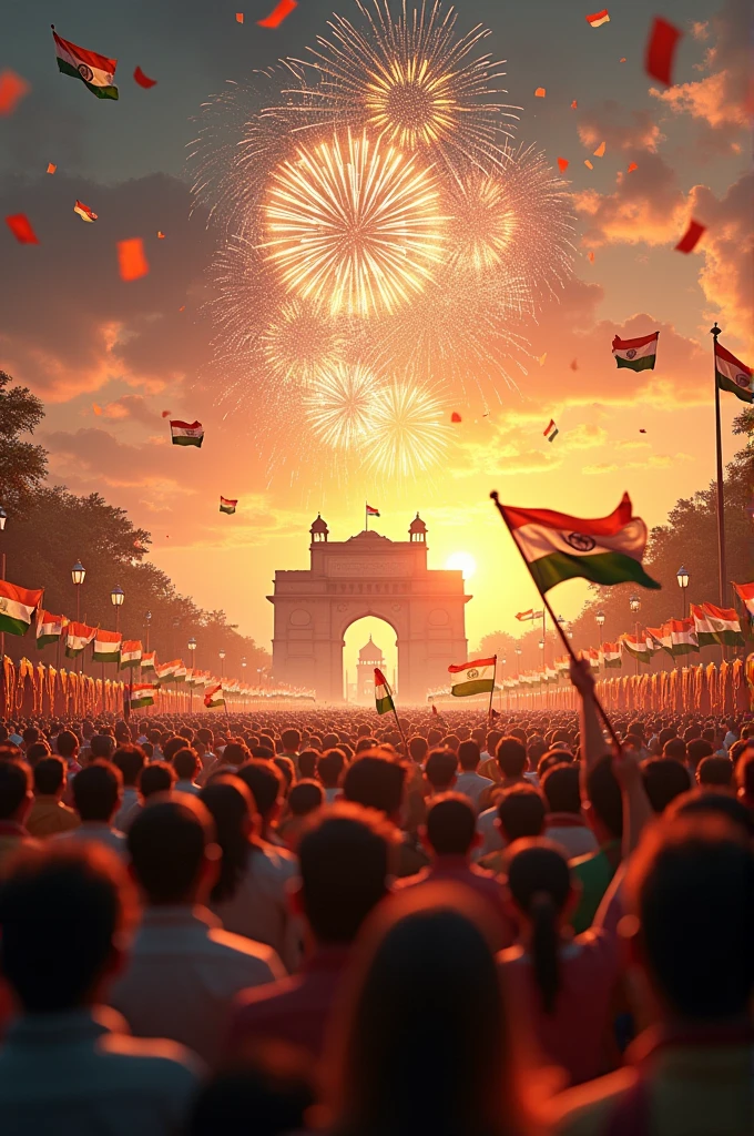 Create an image of 15 Aug independence daybof India