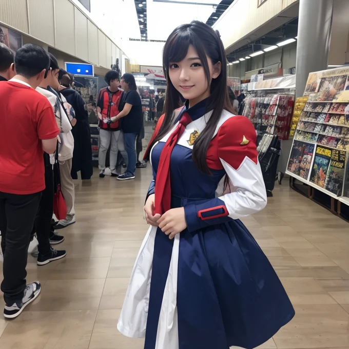 ((best quality)), ((masterpiece)), (detailed),Comic Market,Cosplayers,Gundam cosplay