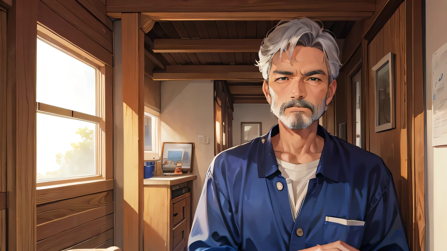 60 year old man, carpenter