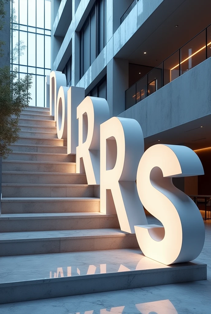 Those DIORIS letters in the shape of stairs
