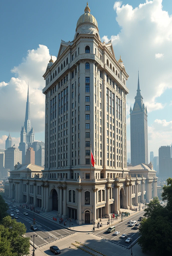 a 3D building