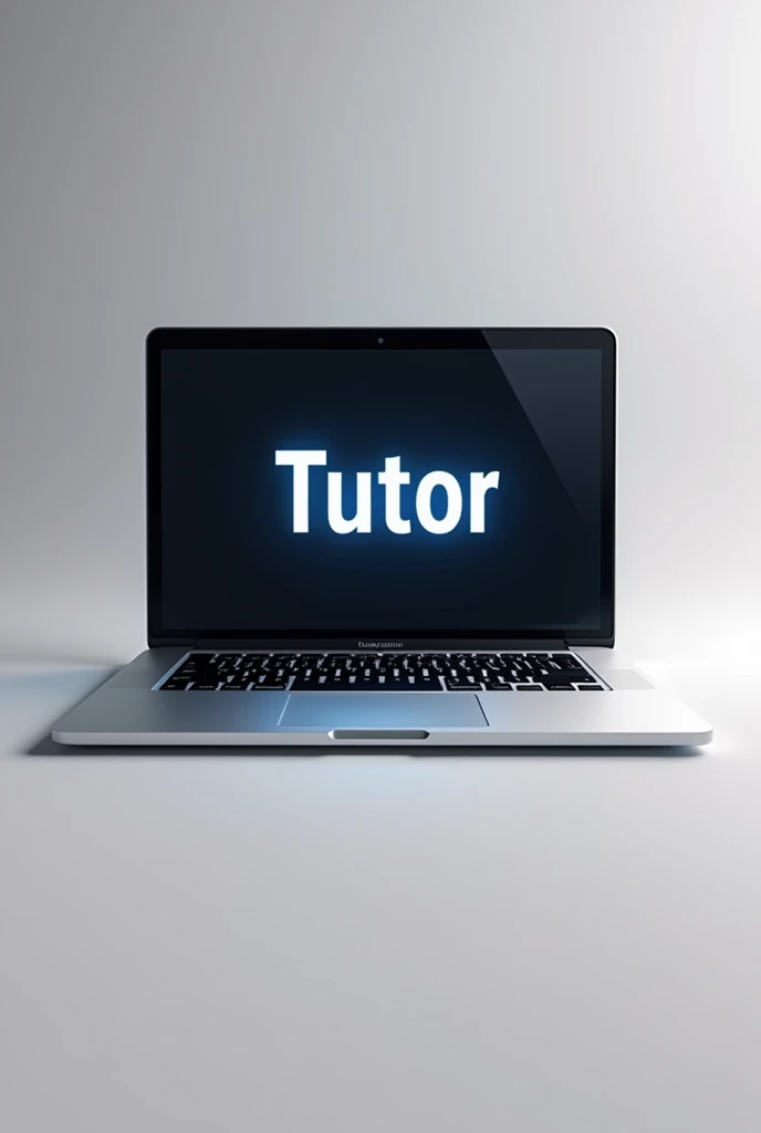 A apple laptop written in the screen the word Tutor