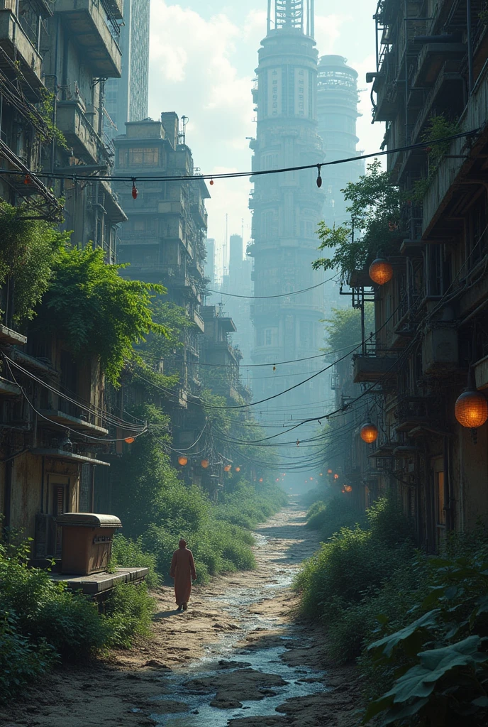 ((best quality)), ((masterpiece)), (detailed), dystopia future city