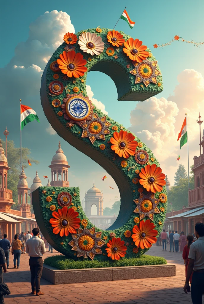 Create a large, stylized letter “Sahim master” decorated with and smoke colors and elements of the Indian flag in street. The setting appears to be a indian national flag, as indicated by the independence equipment, including a beautiful cloud, and indian national flag at the base of the “T” The overall theme seems to celebrate  India independence day and 15 August 2024, possibly suggesting pride in Indian red fort and rocket fly in clouds 8k ultra quality images.