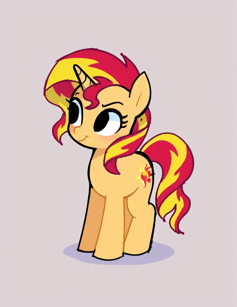 zPDXL, score_9, score_8_up, score_7_up, source_anime, BREAK
sketch, flat color, 1girl, solo, black eyes, sunset shimmer \(mlp\), mlp, pony,