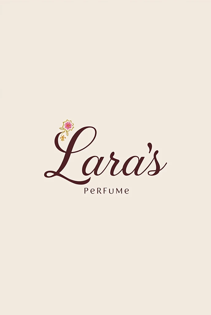 Delicate logo, simple and charming for a perfumery called Lara's Perfume