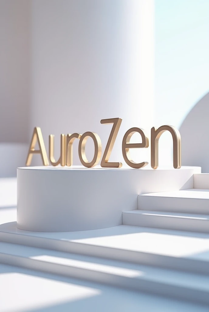 A high resolution 3D image to encourage people to register that has the AuroZen name visible in large format