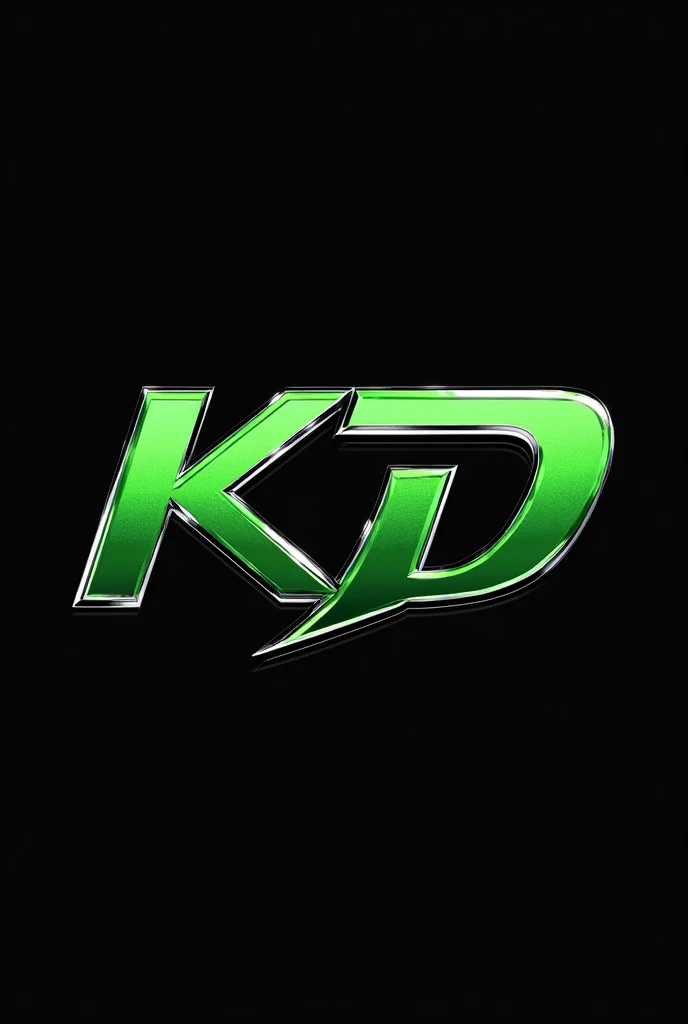 Could you create 2 logos with the letters KD and using a Kawasaki H2 motorcycle as a reference image?
