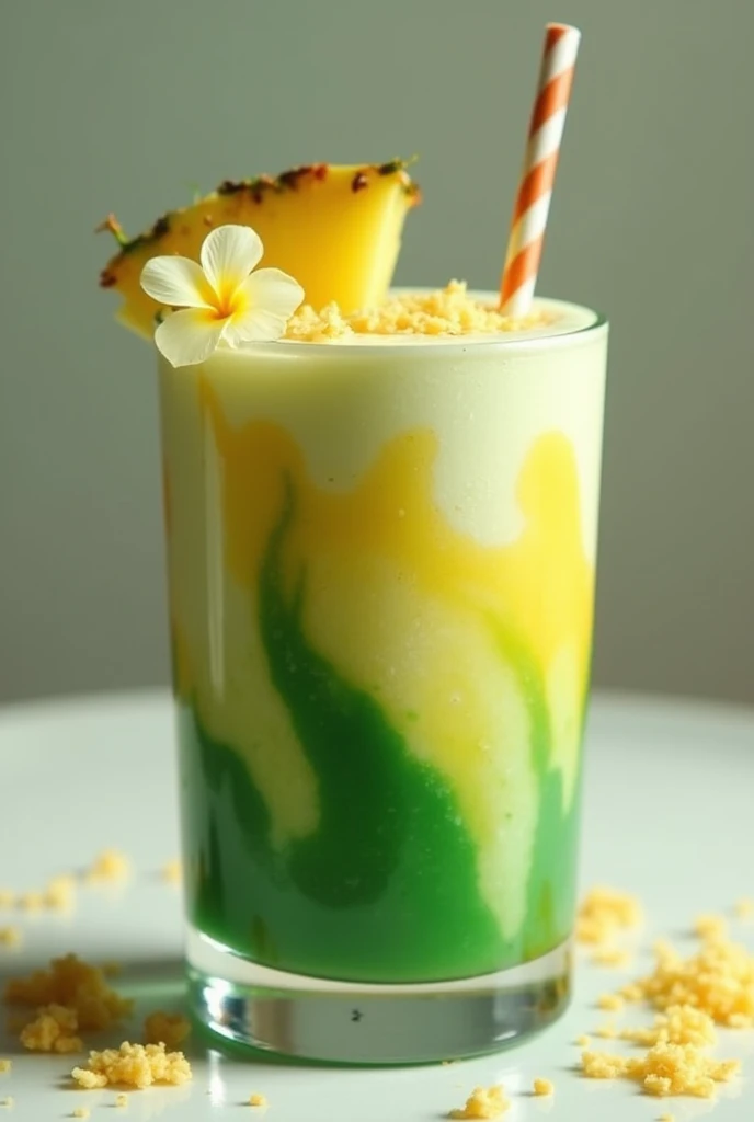 piña colada smoothie with spirulina more models