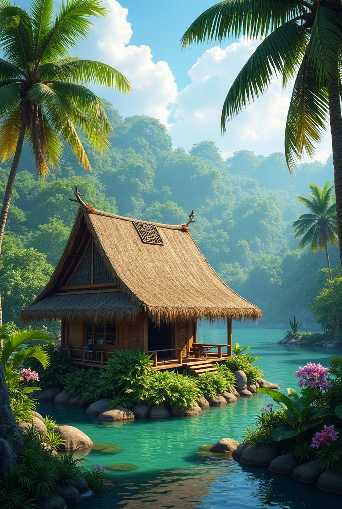background Hut Indonesia