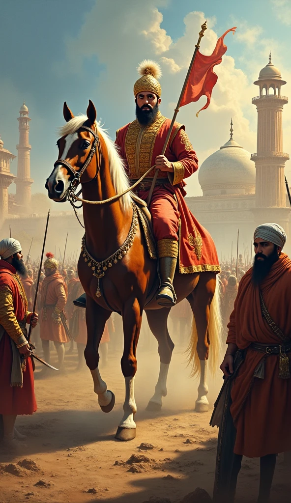 He fought tough battles with the Rajputs, but after victory, he granted them a respected place in his empire, further solidifying his rule. Akbar established an empire characterized by religious tolerance and social harmony, making Bharat a vast and powerful empire.