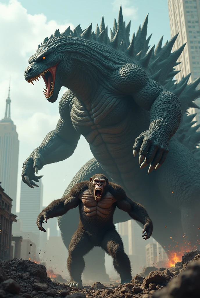Godzilla is super strong and Kong is begging for his death