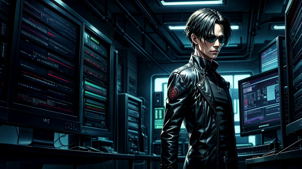 Matrix movie-style computer code